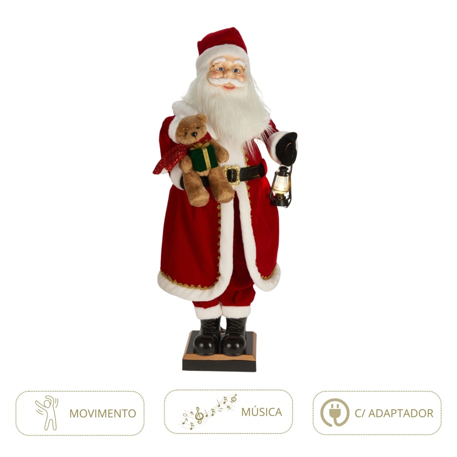 Pai Natal 110cm Animado com M�sica