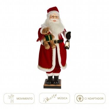 Pai Natal 110cm Animado com Msica
