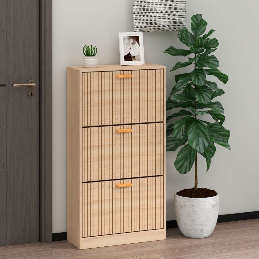 Sapateira 3 Portas Wood Sapateira 3 Portas Wood