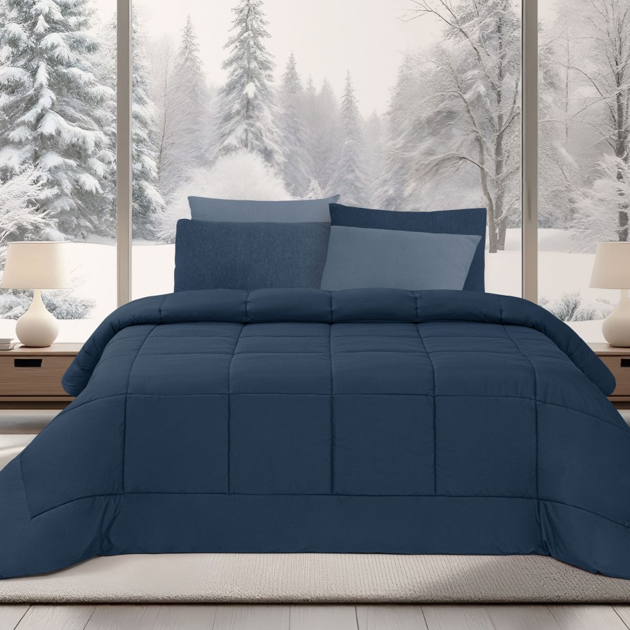 Edred�o Microfibra Liso - Cama Casal 140