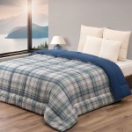 Edredão Microfibra Estampado Carres - Cama Individual