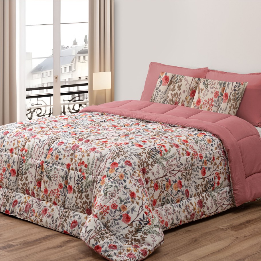 Edredão Microfibra Estampado Foresta - Cama Individual