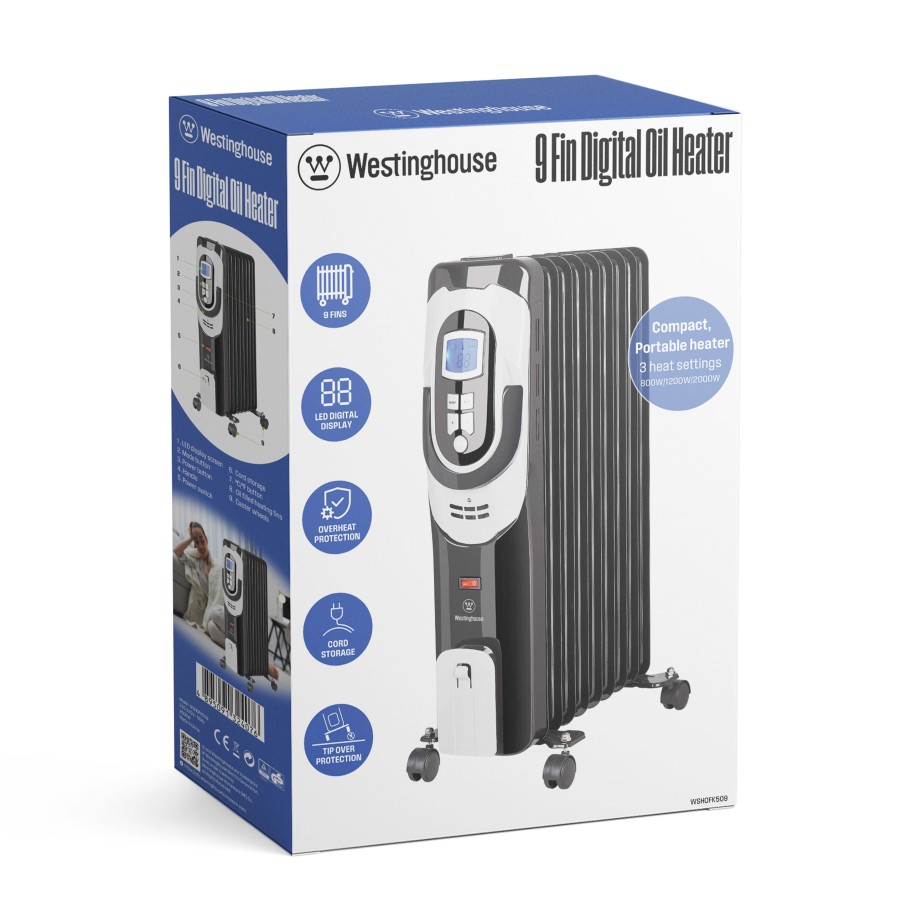 Aquecedor a Óleo Hitze II 9 Elementos LCD 2000W