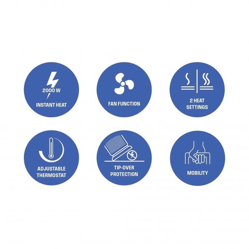 Torre Warm 2000W Preto