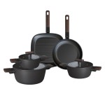 Conjunto Black Wood 5 Peças