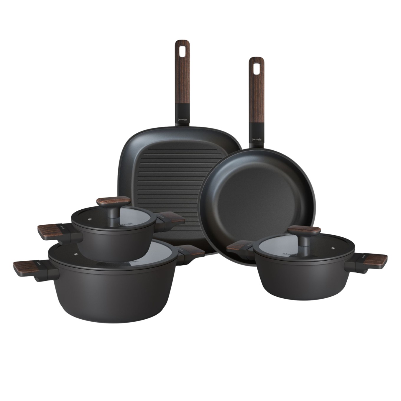 Conjunto Black Wood 5 Pe�as