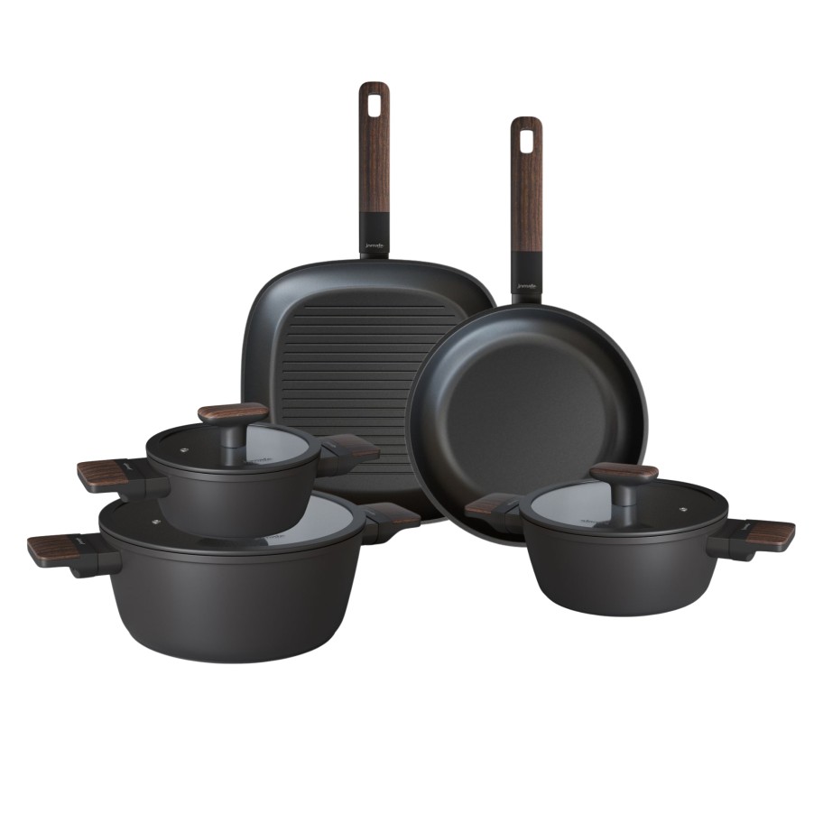 Conjunto Black Wood 5 Peças