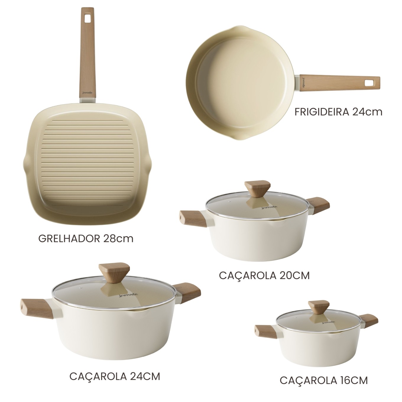 Conjunto Naturit Bege 5 Pe�as