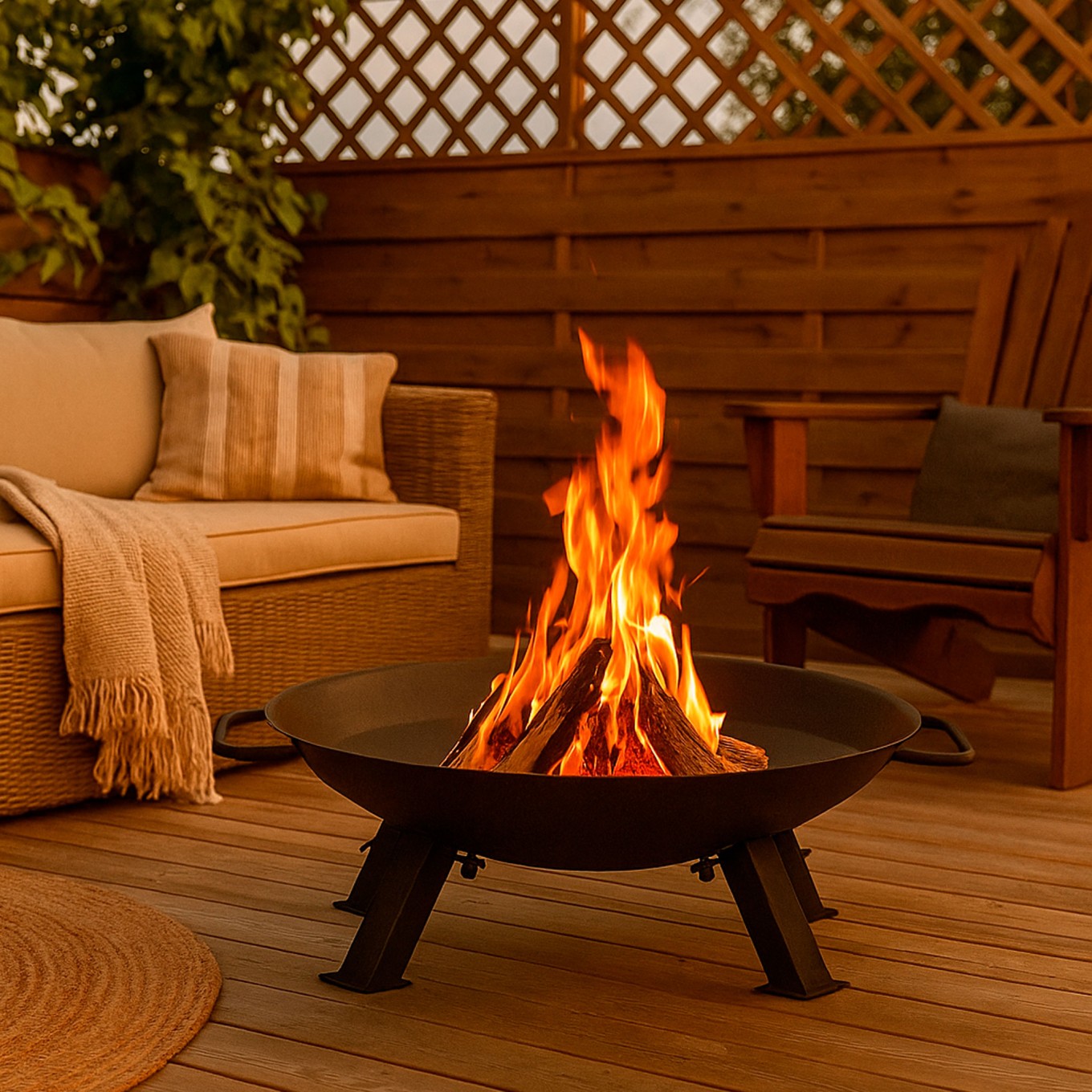 Lareira Exterior Fogareiro 4 P�s 46cm
