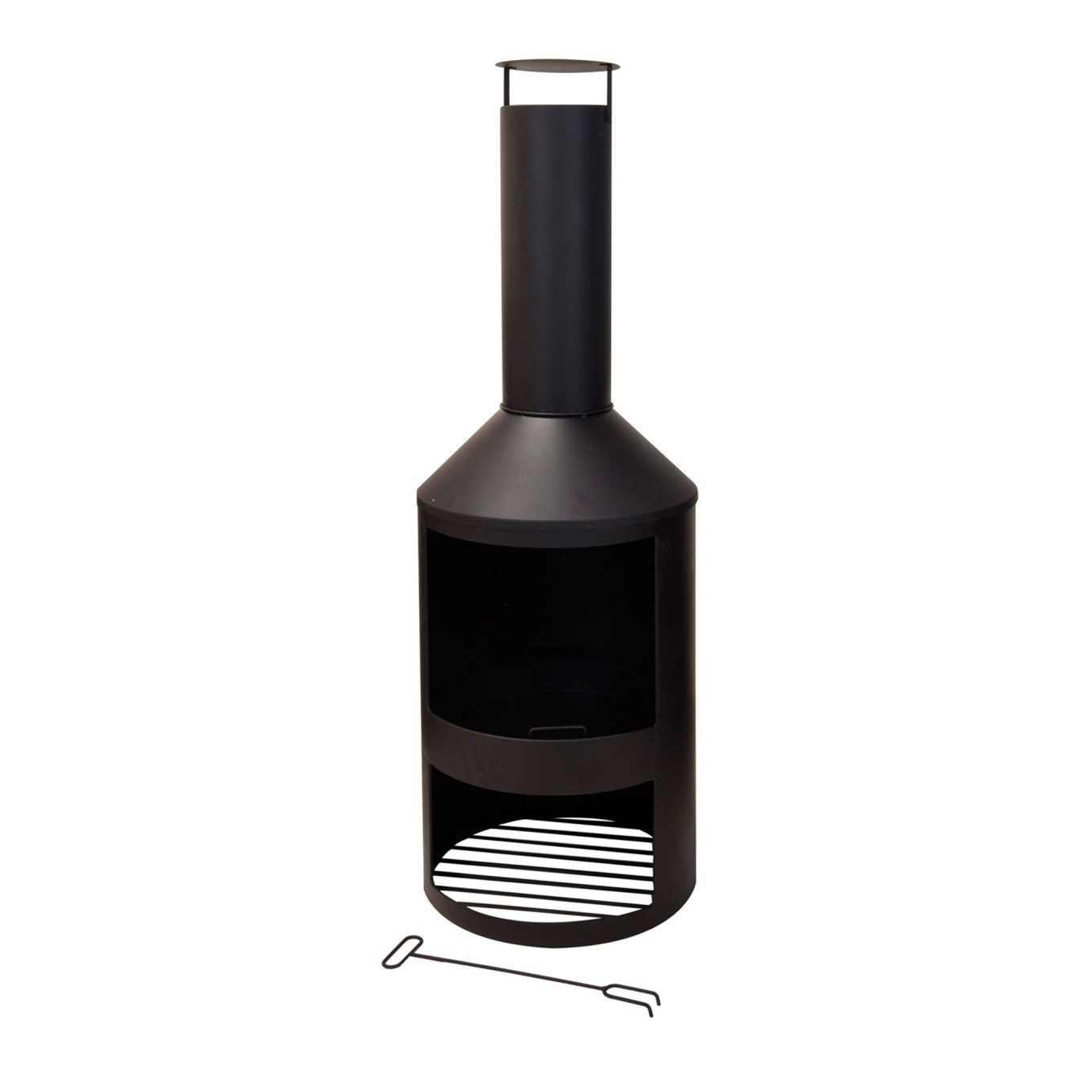 Lareira com Chamin� Metal 44.5x134cm