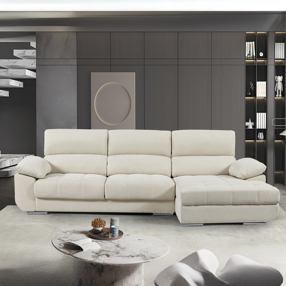 Sofá Chaise Longue Livorno Direita com cama