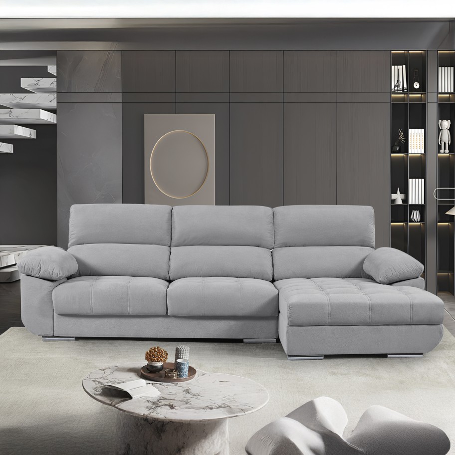 Sofá Chaise Longue Livorno Direita com cama