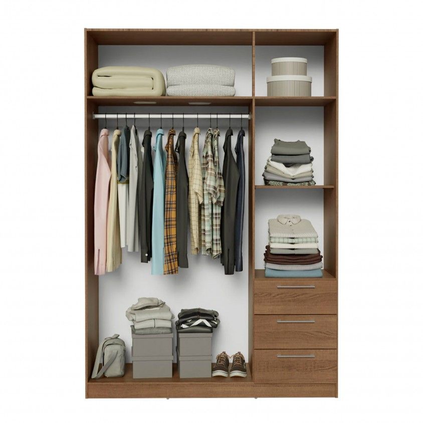 Roupeiro Teckno (6 Portas + 3 Gavetas)