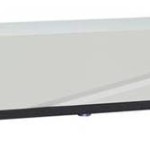 MOVEL COM 1 PORTA QUARTZ 110x38x45 CINZA/LACADO BRANCO