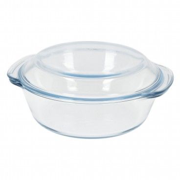 Assadeira Retangular em Vidro com Tampa 34cm