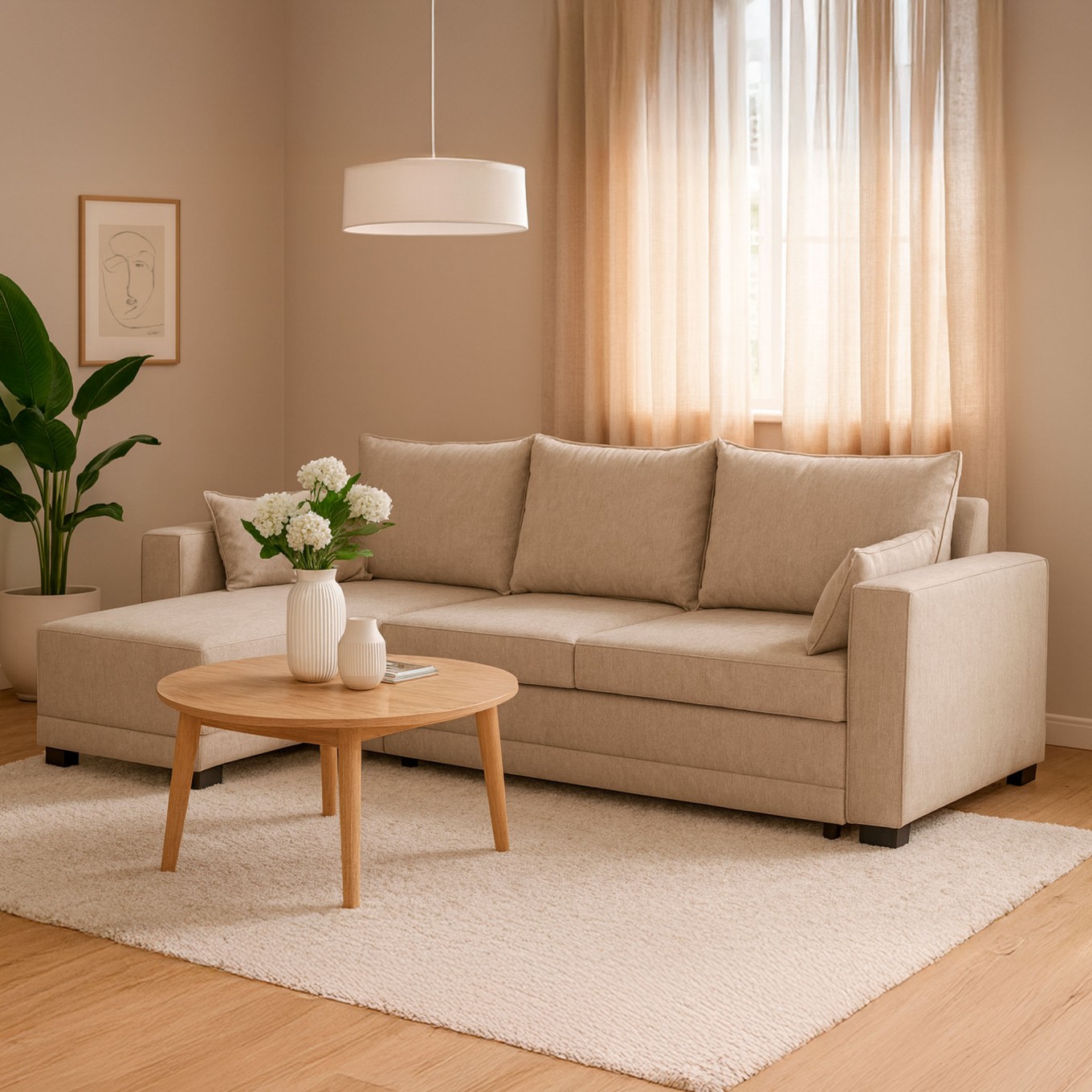 Sof� Chaise Longue com Cama Newport II com cama