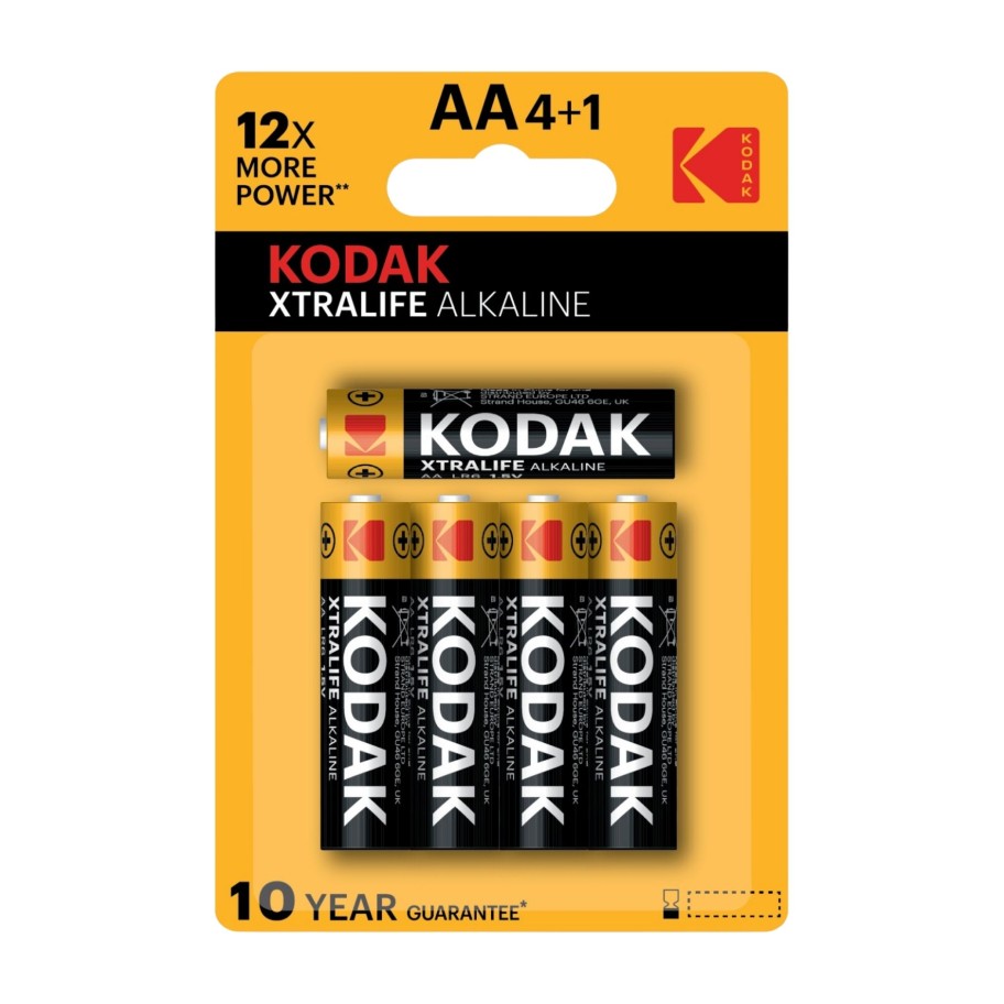 Pilha Alcalina KODAK Max AA Pack Promo 4+1