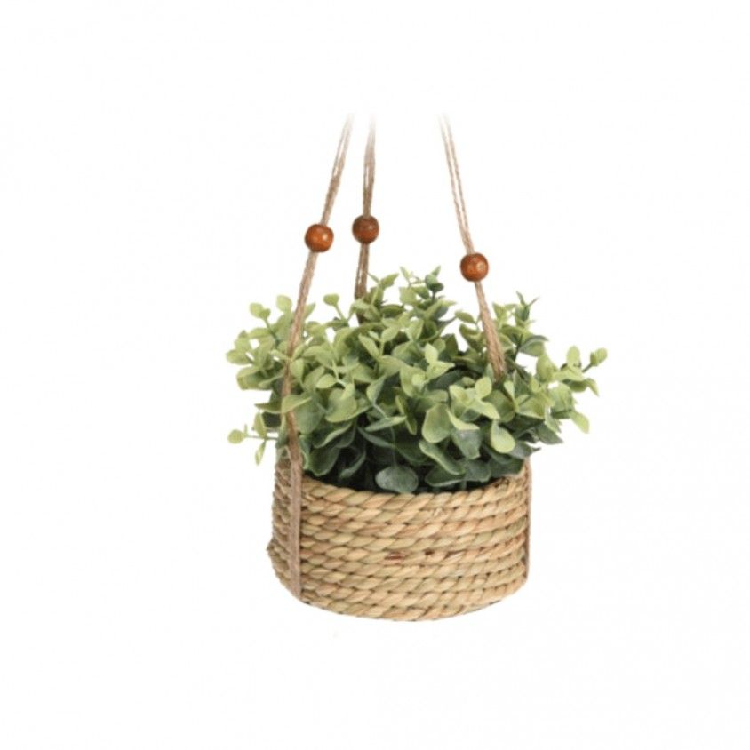 Planta Artifical C/ Vaso Cimento 26x28CM Planta Artifical C/ Vaso Cimento 26x28CM