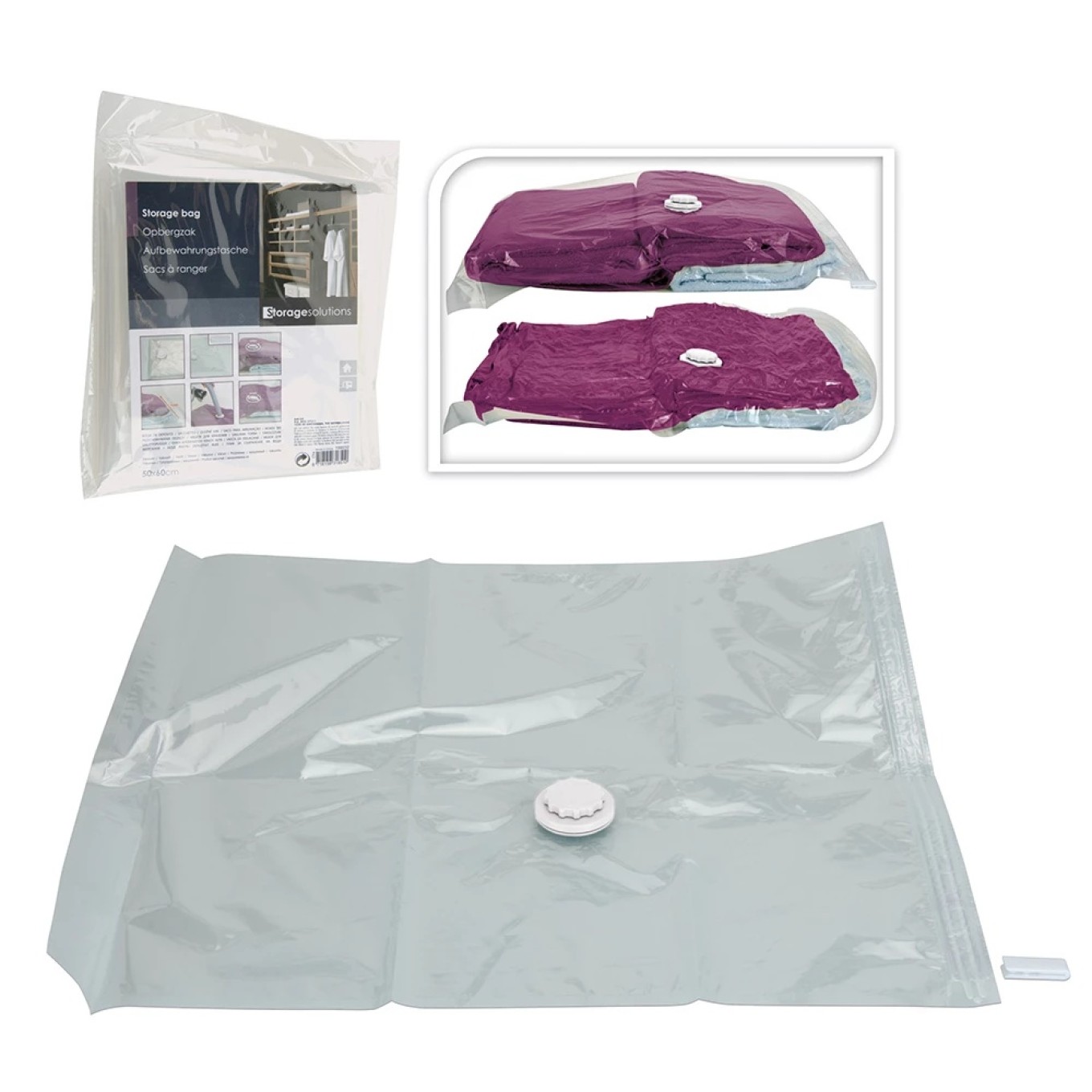 Saco P/ Fechar V�cuo/Herm�tico 50x60cm