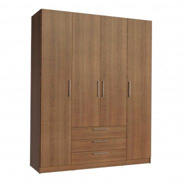 Roupeiro Teckno (4 Portas + 3 Gavetas) Roupeiro Teckno (4 Portas + 3 Gavetas)