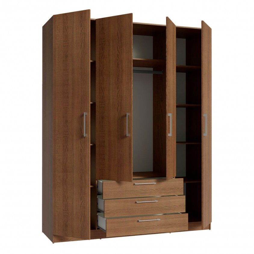 Roupeiro Teckno (4 Portas + 3 Gavetas) Roupeiro Teckno (4 Portas + 3 Gavetas)