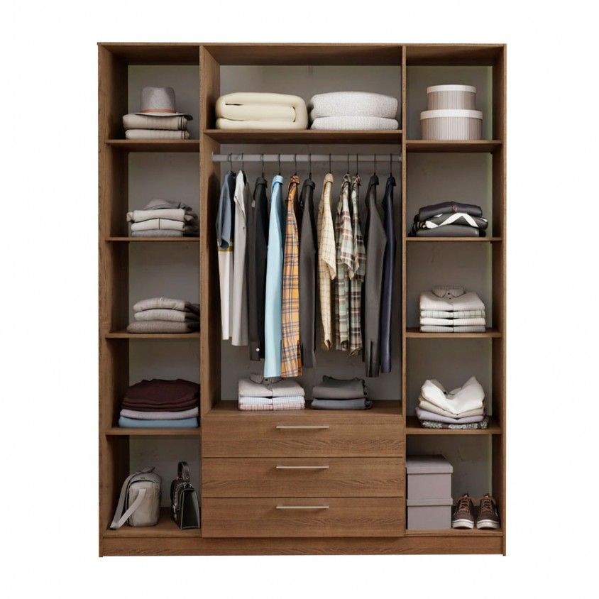 Roupeiro Teckno (4 Portas + 3 Gavetas) Roupeiro Teckno (4 Portas + 3 Gavetas)