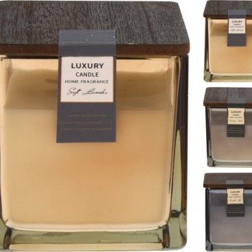 Copo Vela Perfumada 10cm c/ Tampa Madeira Sortido Copo Vela Perfumada 10cm c/ Tampa Madeira Sortido