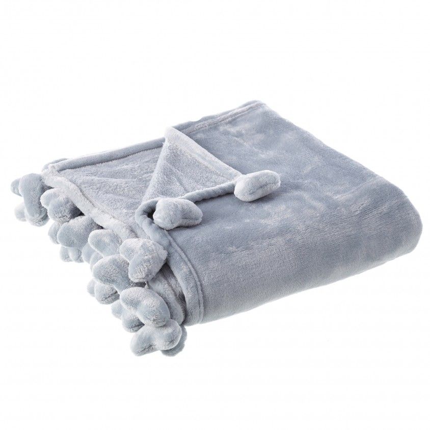 Manta Sofá Heart Cinza 130X160cm Manta Sofá Heart Cinza 130X160cm