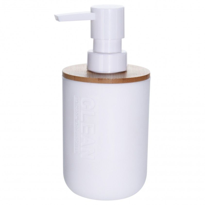 Dispensador Sabo Branco/Bambu