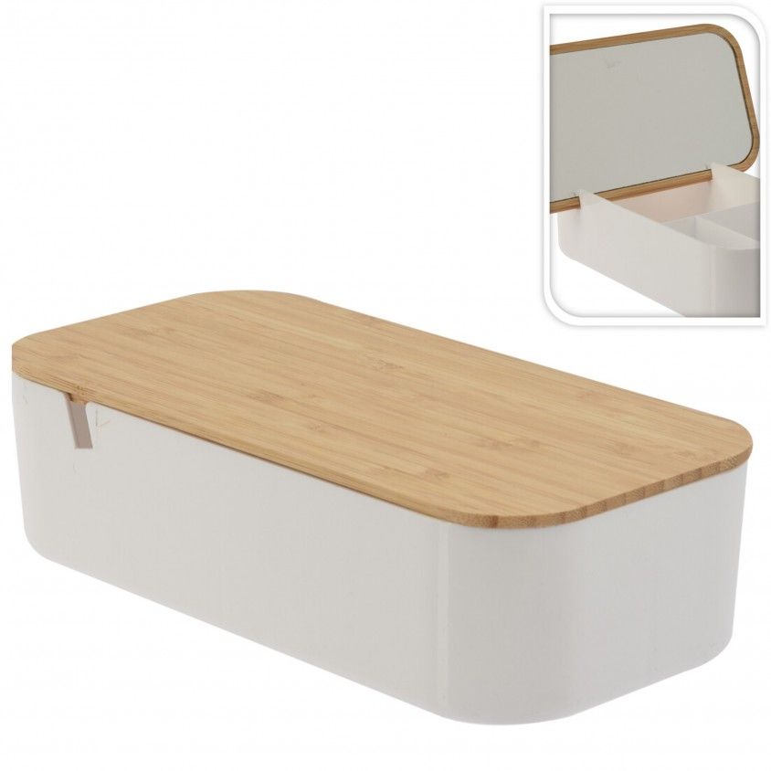 Espelho com Organizador 26X13X7cm Espelho com Organizador 26X13X7cm