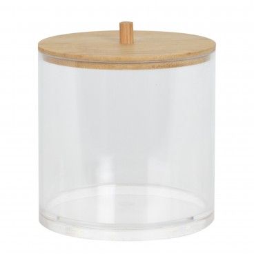 Organizador Make Up Tampa Bambu Redondo