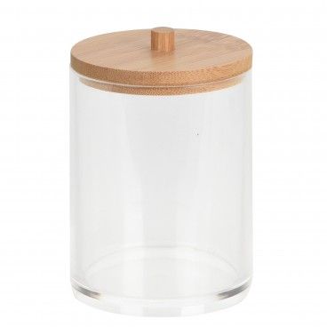 Organizador Make Up Tampa Bambu Cilindro