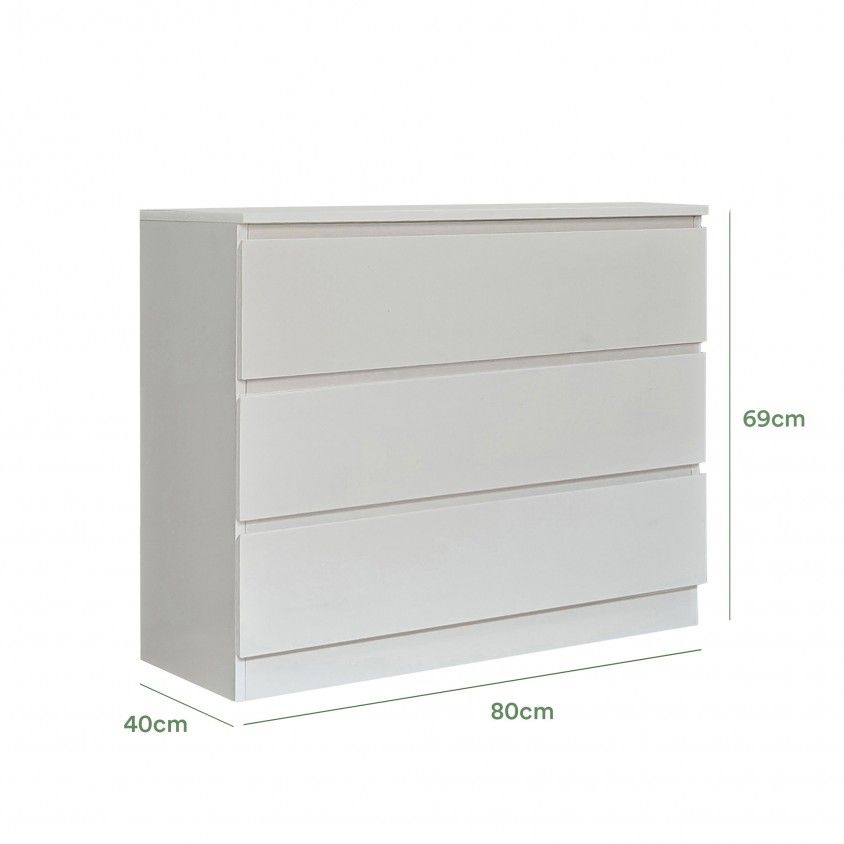 Cómoda Neo Plus 3 Gavetas Cómoda Neo Plus 3 Gavetas