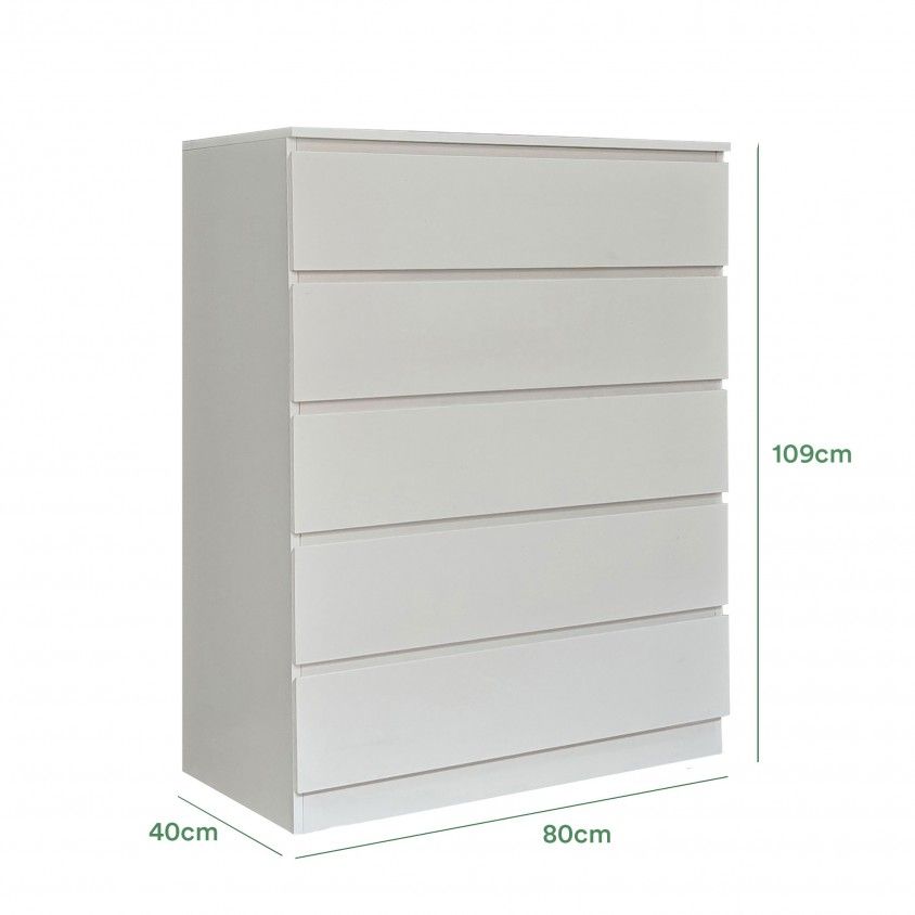 Cómoda Neo Plus 5 Gavetas Cómoda Neo Plus 5 Gavetas