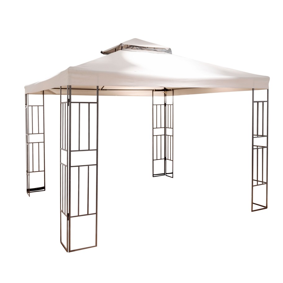 Pérgola de Jardim com Barras Decorativas 300x300x270cm