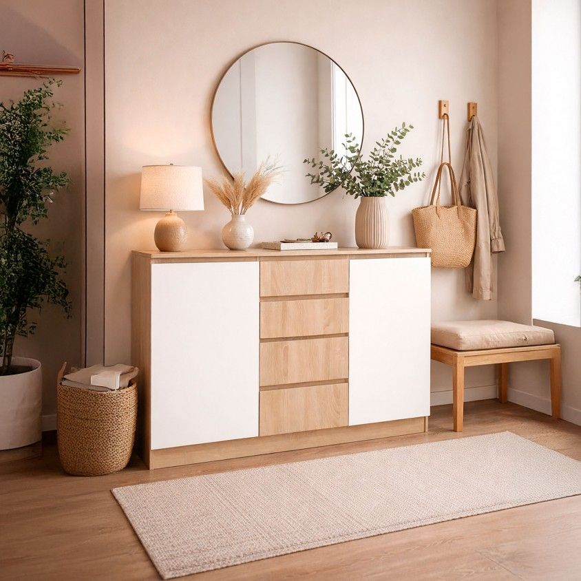 Aparador Cross (2 Portas + 4 Gavetas)