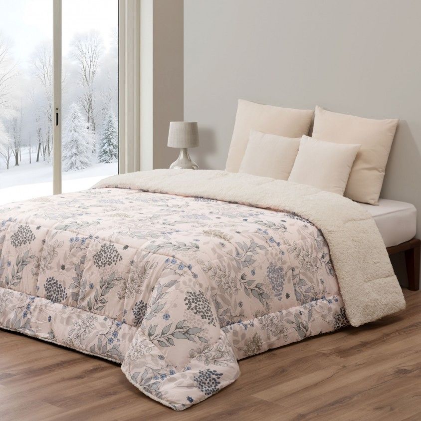 Edred�o Microfibra Borreguito Nina - Cama Casal