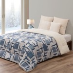 Edred�o Microfibra Borreguito La�s - Cama Casal