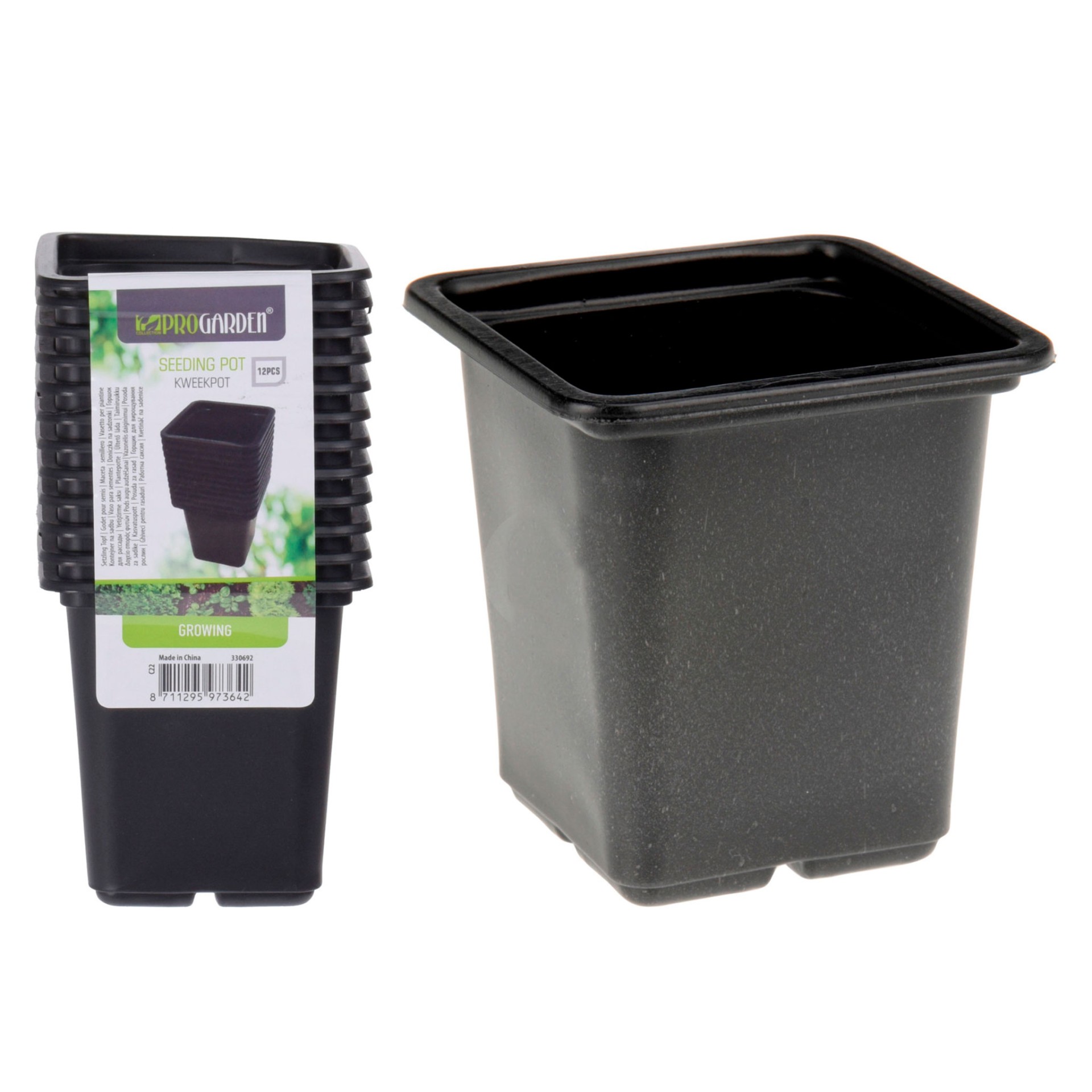Conjunto de 12 Vasos para Sementeira 75x80mm