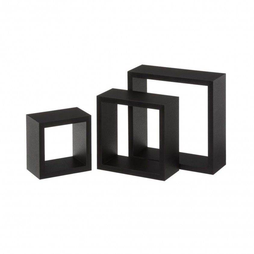 Conjunto 3 Estantes de Parede Cubos