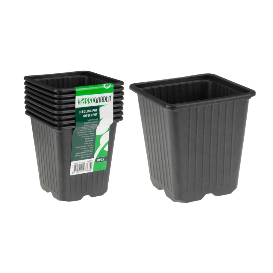 Conjunto de 8 Vasos para Sementeira 95x100mm