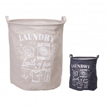 Cesto Roupa Laundry 40x50cm Sortido 2 Cores