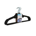 Conjunto 10 Cabides de Veludo Preto