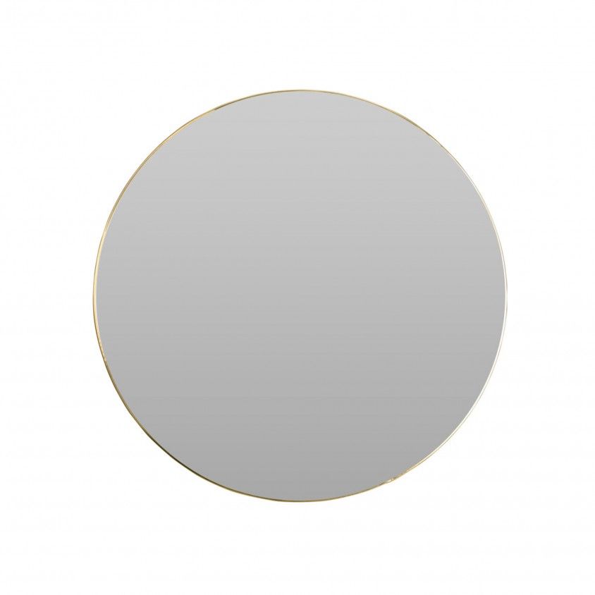 Espelho Redondo 75cm Dourado