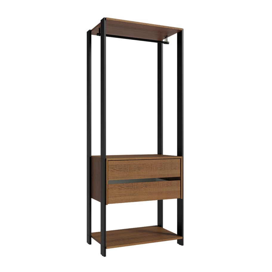 Módulo Style para Closet 70cm (2 Gavetas + 1 Prateleira)