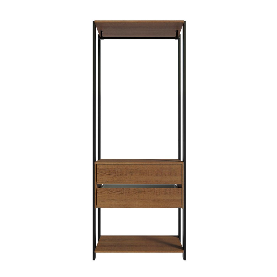 Módulo Style para Closet 70cm (2 Gavetas + 1 Prateleira)
