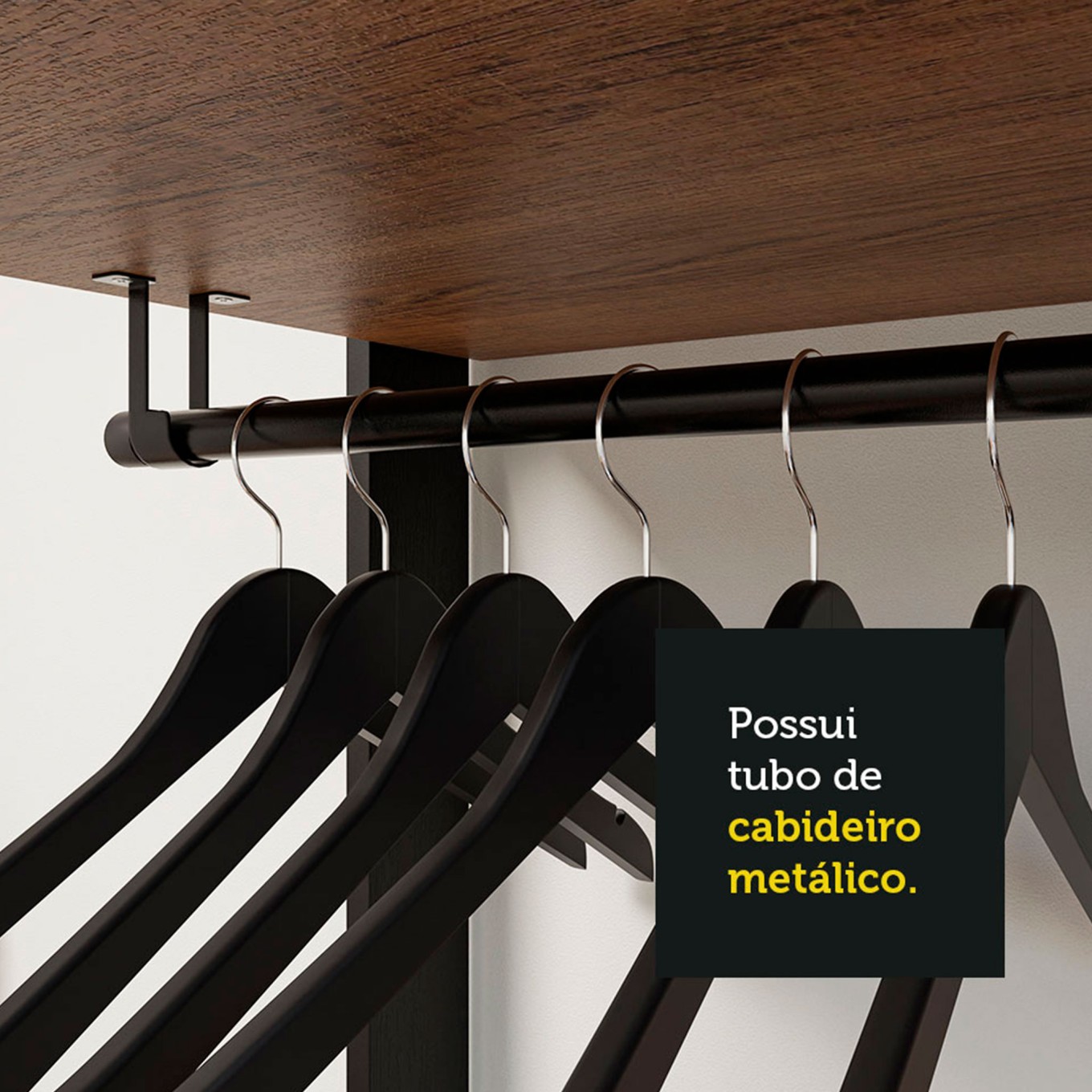 M�dulo Style para Closet 70cm (2 Gavetas + 1 Prateleira)