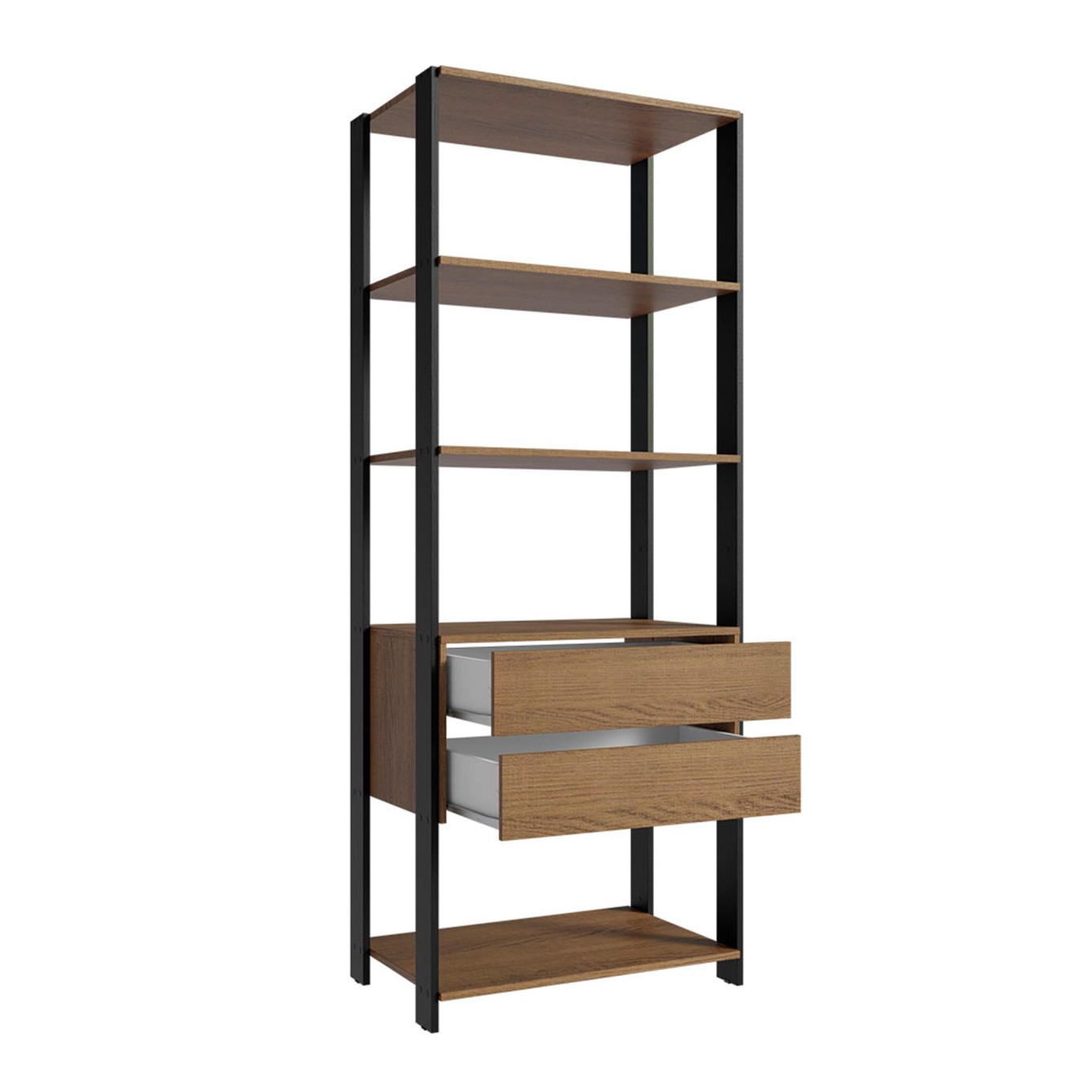 M�dulo Style pra Closet 70cm (2 Gavetas + 4 Prateleiras)