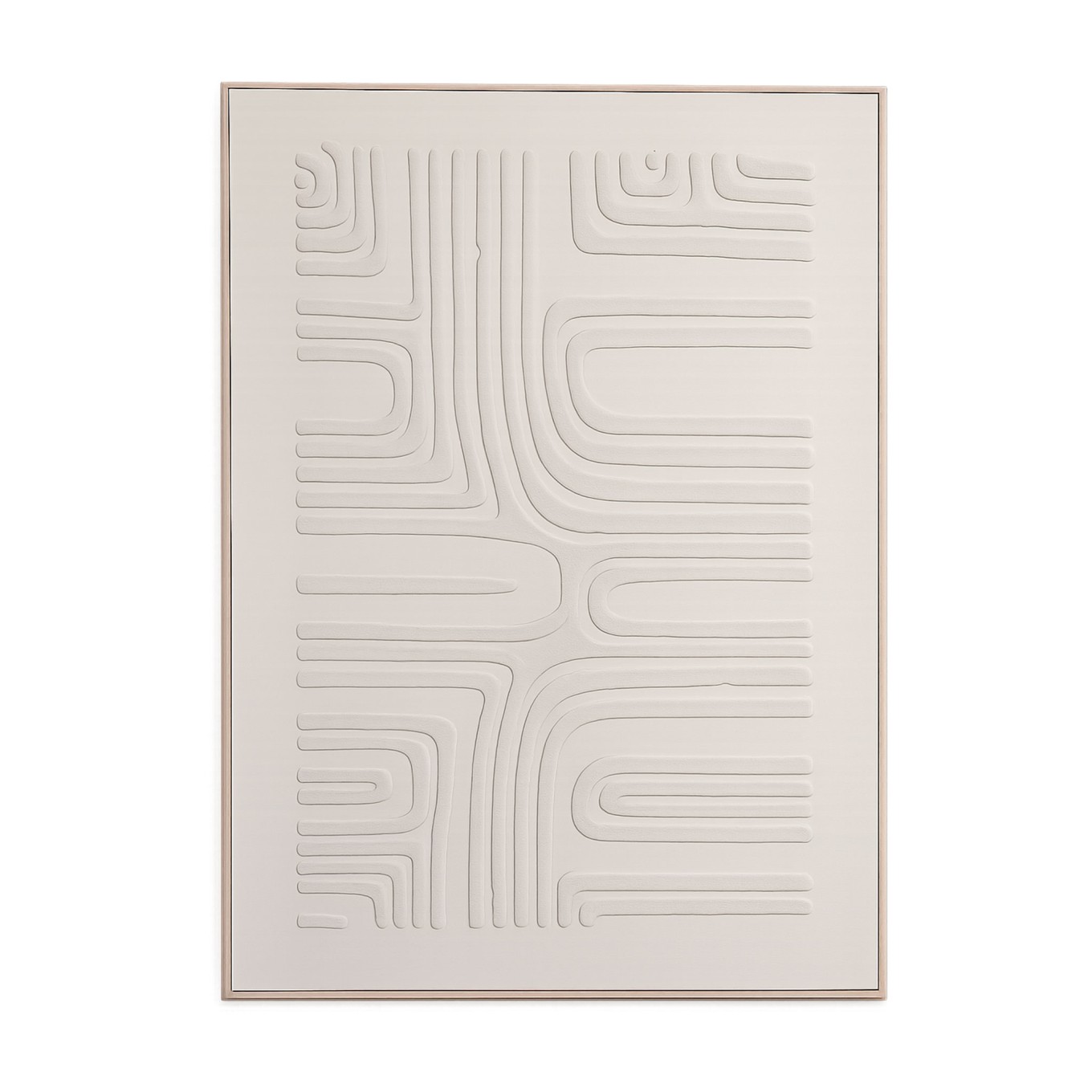 Quadro Decorativo Skyform em MDF Creme 70x50cm