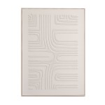 Quadro Decorativo Skyform em MDF Creme 70x50cm